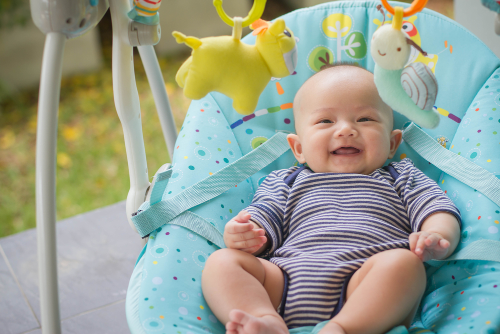 Baby bouncers that gently rock your child