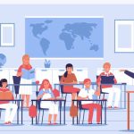 School Classroom Flat