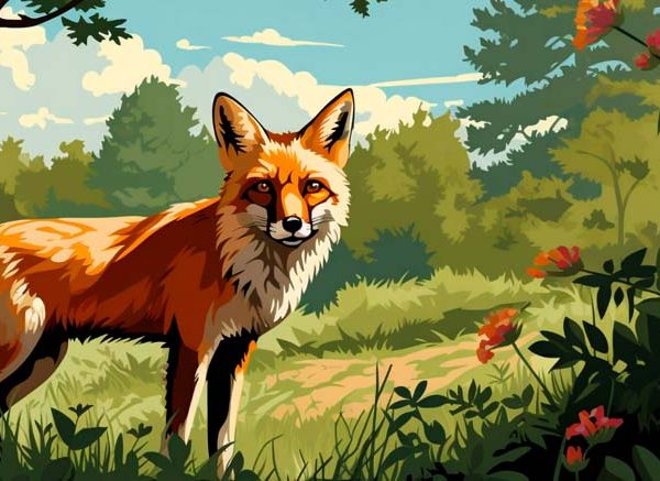 The Hungry Fox and the Grapes Story