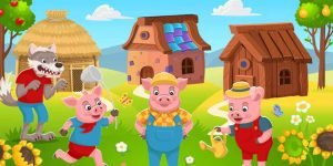 The Three Little Pigs Short Story for Kids