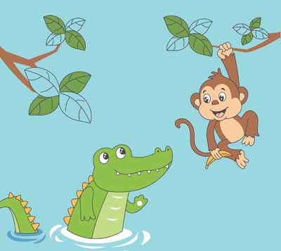 The Monkey and the Crocodile