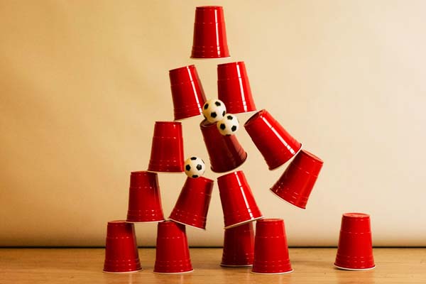 Stack the Cups - one minute game for teachers day