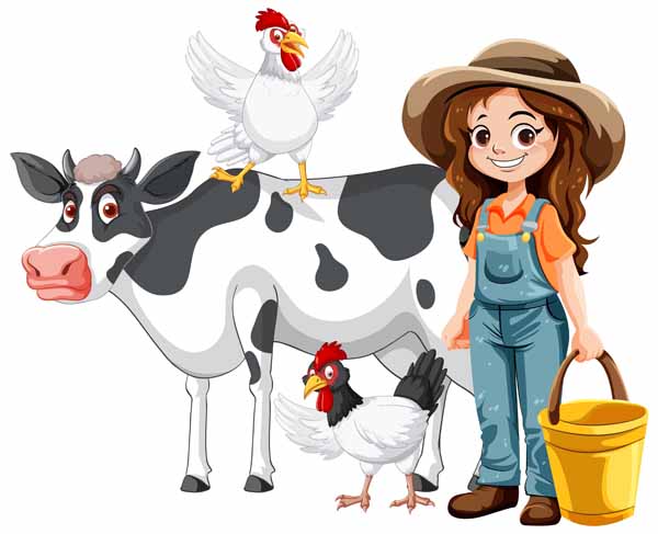 The Milkmaid and Her Pail Story For Kids 