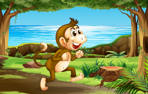 The Monkey and the Crocodile Story For Kids