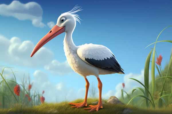 The Stork and The Crab Story For Kids