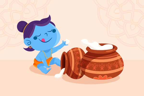 Krishna And The Butter Thieves