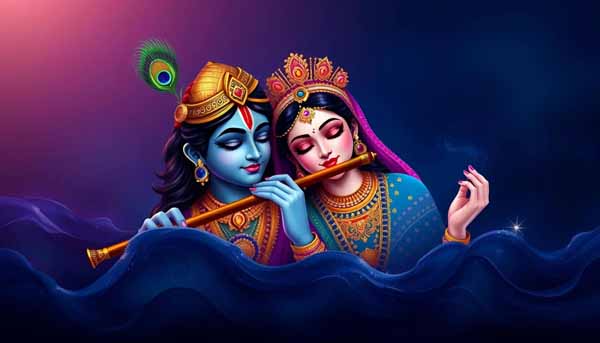 The Playful Love between Radha & Krishna