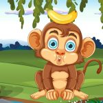 The Monkey And The Crocodile Story in English For Children With Moral
