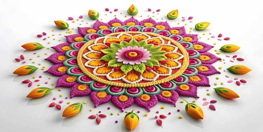 Simple and Easy Rangoli Designs for Kids - Fun & Creative Ideas