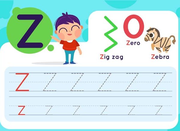 Words That Start With Z - Learn Z Words for Kids in English