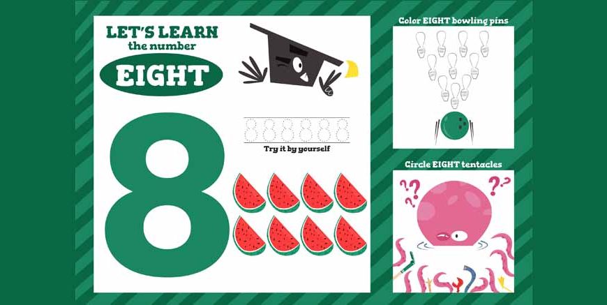 8 in Words - Write 8 in Words 8 Spelling