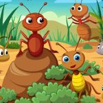 The Ant And The Grasshopper Story in English for Kids With Moral