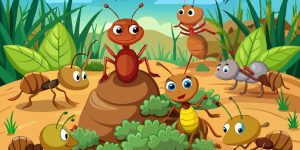 The Ant And The Grasshopper Story in English for Kids With Moral