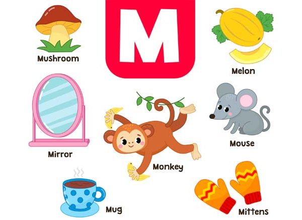 The Magical World of M Learn M Words for Kids in English
