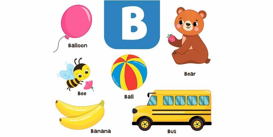 Words That Start With B - Learn B Words for Kids in English
