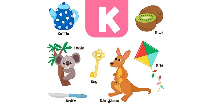 Words That Start With K Learn K Words for Kids in English