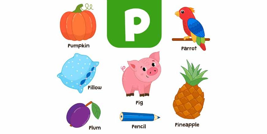 Words That Start With P Learn P Words for Kids in English