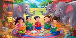 Elephant And Friends Story For Children With Moral