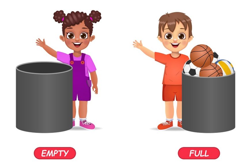 example of opposite adjectives word for kids