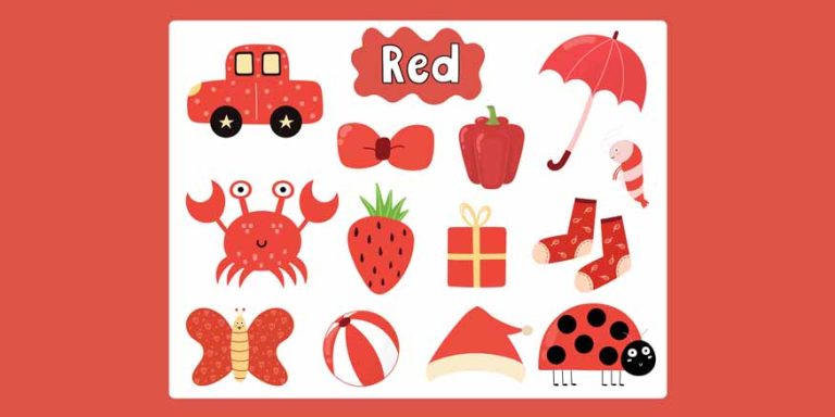 Teach Your Child About Things That Are Red In Colour