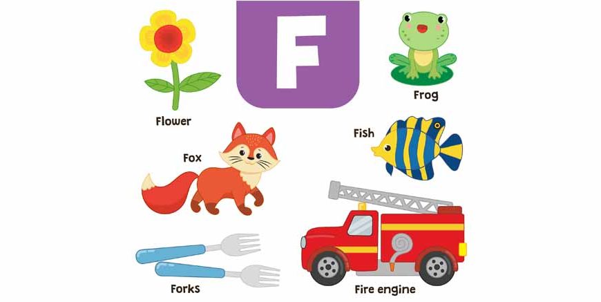 Words That Start With F - Learn F Words for Kids in English