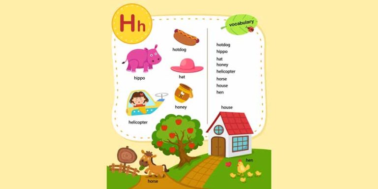 Words That Start With H - Learn H Words for Kids in English