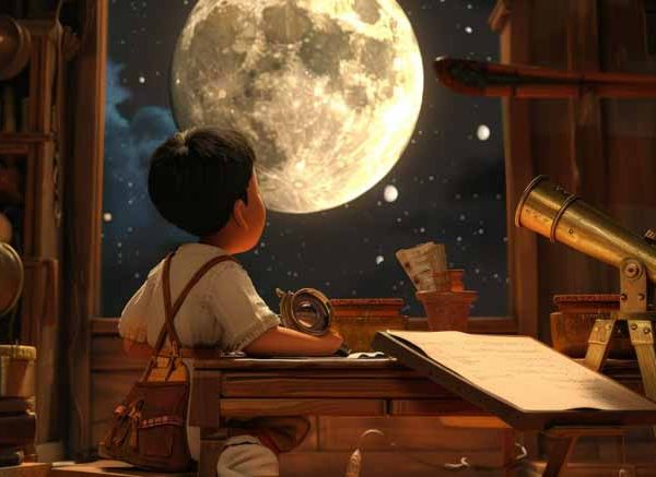 Essay On The Moon in English for Class 1, 2 & 3: 10 Lines, Short & Long Paragraph