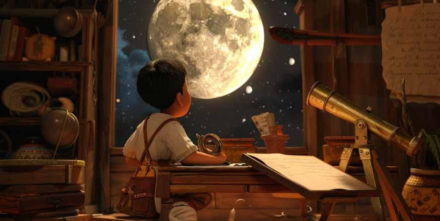 Essay On The Moon in English for Class 1, 2 & 3 10 Lines, Short & Long Paragraph