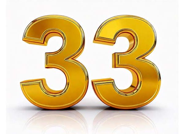How to write 33 in words - for kids?