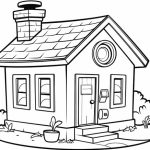 House Drawing for Kids – Simple Steps to Draw & Color a House