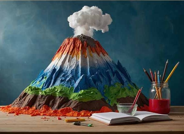 How To Make A Volcano Step-by-Step Instructions For Kids