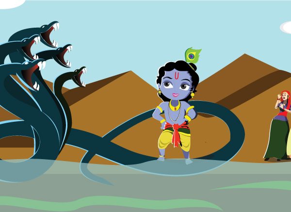 Kaliya Daman – Krishna and Kaliya Snake Story for Children with Moral