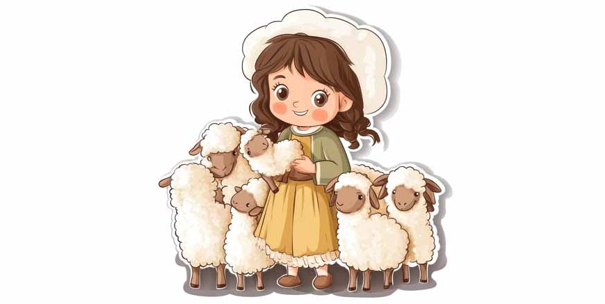 Mary Had A Little Lamb Nursery Rhyme For Kids With Lyrics