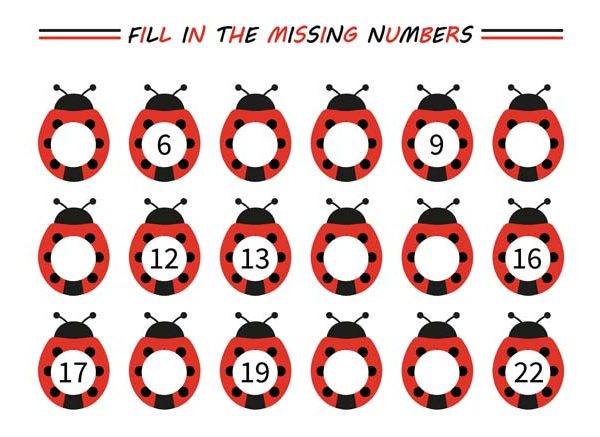Missing Numbers For Preschooler And Kids To Improve Math Skills