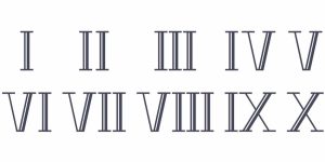 XXIV Roman Numerals XXIV in Numbers XXIV in Hindu Arabic Numerals