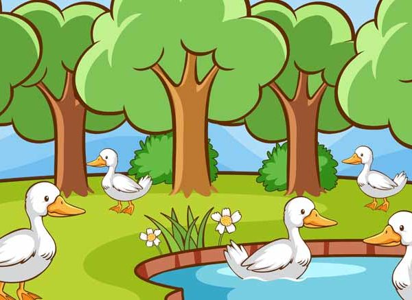 Five Little Ducks Nursery Rhyme For Kids With Lyrics