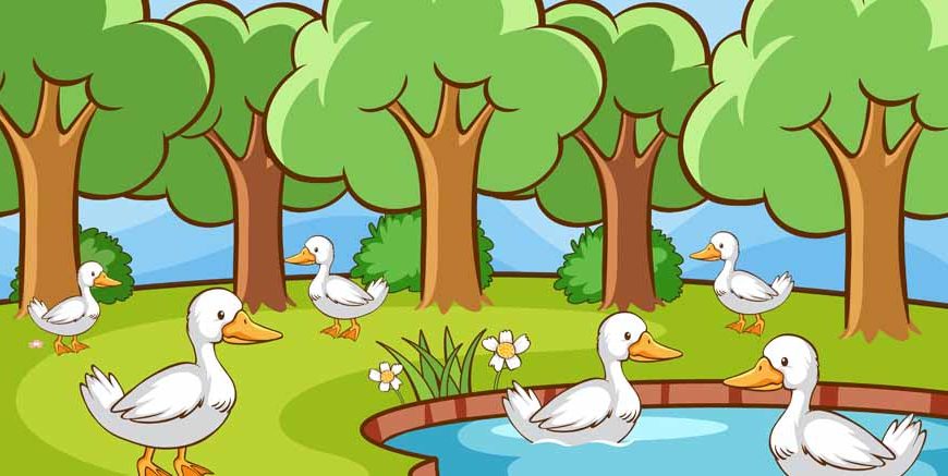 Five Little Ducks Nursery Rhyme For Kids With Lyrics