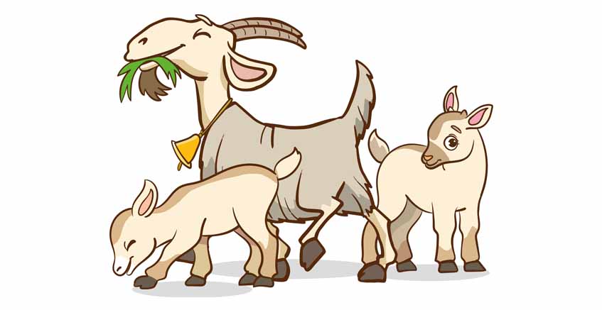 The Three Billy Goats Gruff Story For Children With Moral