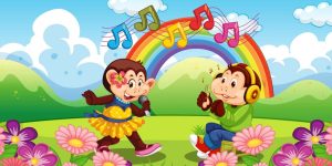 Round And Round The Garden Nursery Rhyme For Kids With Lyrics
