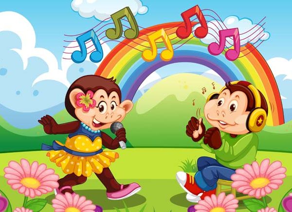 Round And Round The Garden Nursery Rhyme For Kids With Lyrics