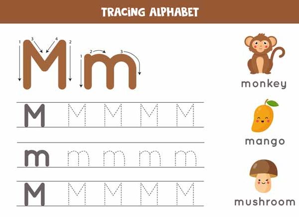 Teach Kids List of Animal Names That Start With Letter 'M'