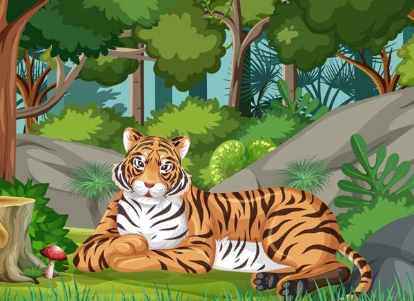 The Tiger And The Woodpecker Story For Children With Moral