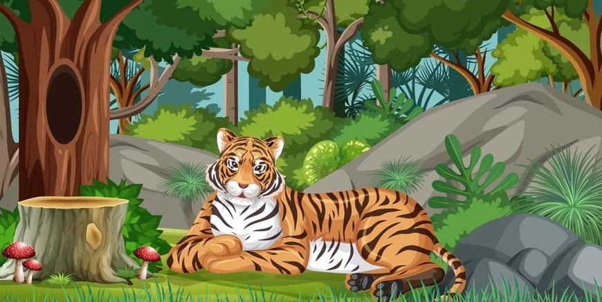 The Tiger And The Woodpecker Story For Children With Moral