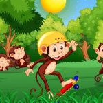 Five Little Monkeys Nursery Rhyme For Kids With Lyrics
