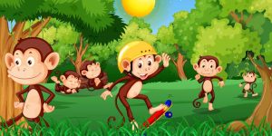 Five Little Monkeys Nursery Rhyme For Kids With Lyrics